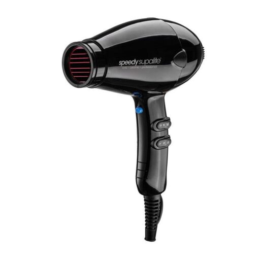 Speedy Supalite Ionic & Ceramic Professional Hairdryer - Black