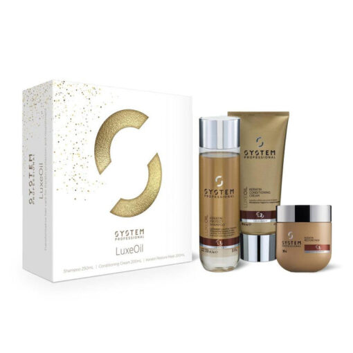 Wella System Professional LuxeOil Mask Trio Pack - Shampoo, Conditioner & Mask