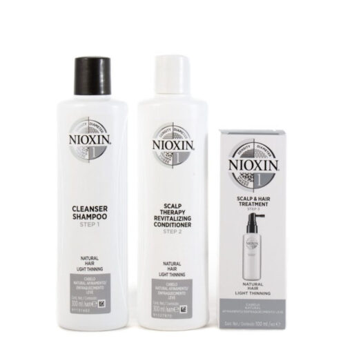 Nioxin System 1 Trio Gift Pack Shampoo & Conditioner + Treatment