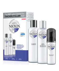Nioxin System 6 Trial Kit - Cleanser Shampoo & Scalp Revitalizer Condition 150ml,  Scalp & Hair Treatment 40ml