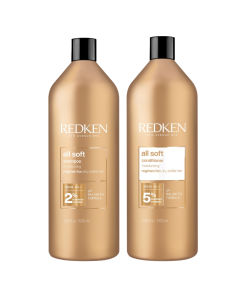Redken All Soft Shampoo & Conditioner Duo 1000ml