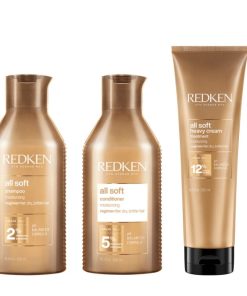 Redken All Soft Shampoo, Conditioner & Heavy Cream Treatment Trio