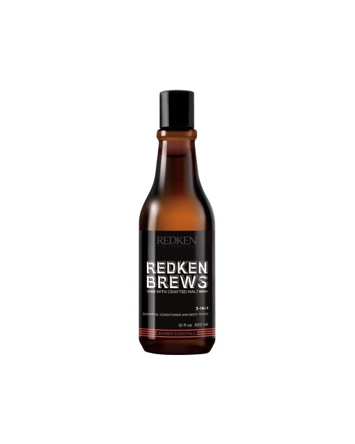 Redken Brews 3-In-1 Shampoo, Conditioner & Body Wash 300ml