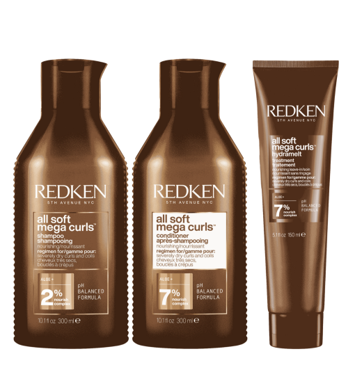 Redken All Soft Mega Curls Shampoo, Conditioner & Leave in Treatment Trio