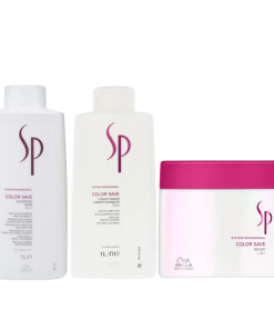 Wella SP Color Save Shampoo, Conditioner 1000ml & Mask 400ml Basin Pack Trio