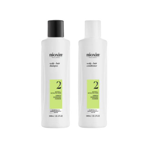 Nioxin PRO CLINCAL Scalp + Hair Thickening System 2 Shampoo & Conditoner 300ml Duo
