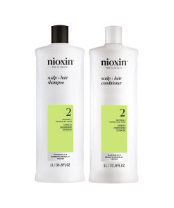 Nioxin PRO CLINCAL Scalp + Hair Thickening System 2 Shampoo & Conditoner 1000ml Duo