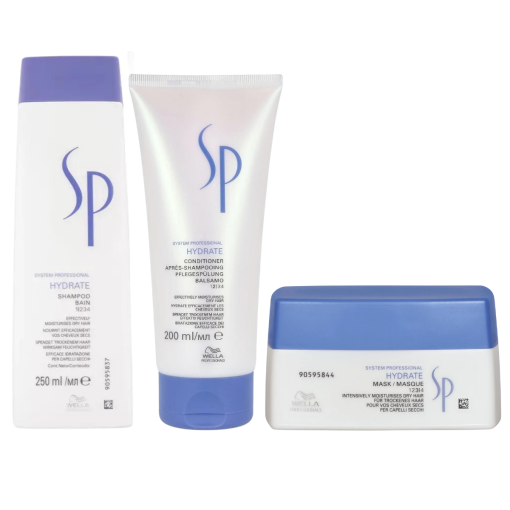 Wella SP Hydrate Shampoo, Conditioner & Mask Trio Pack
