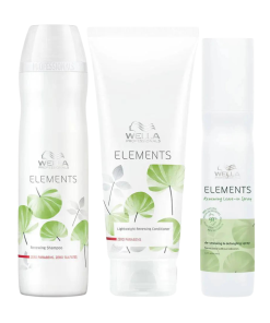 Wella Elements Shampoo, Conditioner & Leave-In Spray Trio Pack