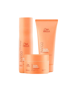 Wella Invigo Nutri-Enrich Shampoo 250ml, Conditioner 200ml & Mask 150ml Trio Pack