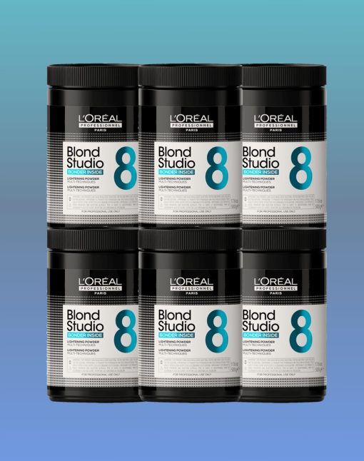 L'Oreal Professionnel Blond Studio Bonder Inside 8 Hair Lightening Powder 500g x 6 Value Pack