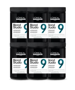 L'Oreal Professionnel Blond Studio Multi Techniques 9 Lightening Powder 500g x 6 Value Pack