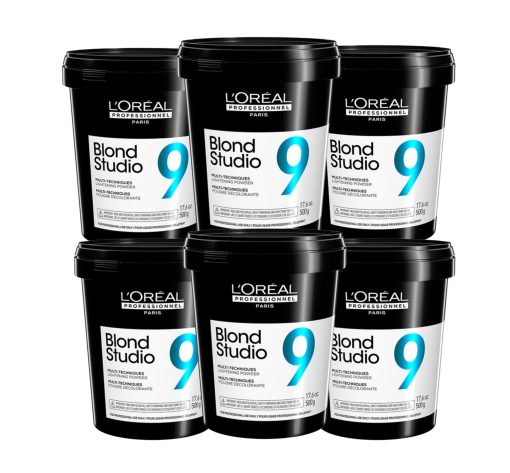 L'Oreal Professionnel Blond Studio 9 Lightening Powder 500g x 6 Value Pack