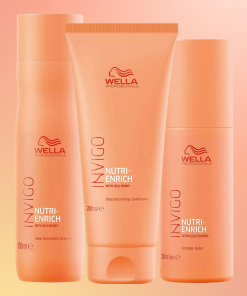 Wella Invigo Nutri-Enrich Deep Nourishing Shampoo 250ml, Conditioner 200ml & Wonder Balm 150ml Trio Pack