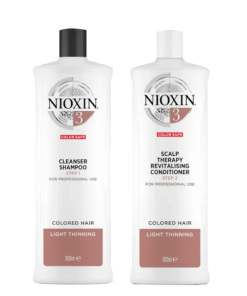Nioxin System 3 Cleanser Shampoo And Scalp Revitaliser Conditioner 1000ml Duo