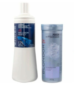 Wella Blondor Lightening Powder (400g) and 12% Developer