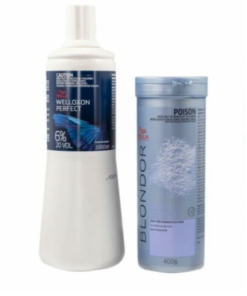 Wella Blondor Lightening Powder (400g) And 6% Developer