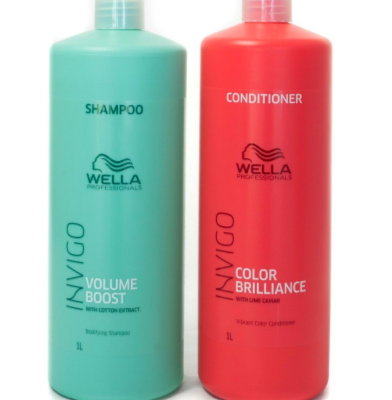 Wella Invigo Volume Boost Shampoo & Color Brilliance Conditioner 1L Duo Set