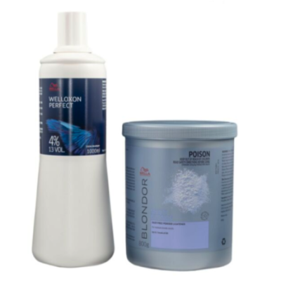 Wella Blondor Lightening Powder (800g) & 4% Developer Pack