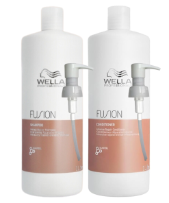 Wella Fusion Intense Repair Shampoo, Conditioner & Pumps 1000ml Pack