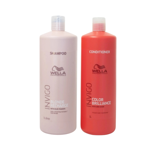 Wella Invigo Blonde Recharge & Colour Brilliance Conditioner 1000ml Duo