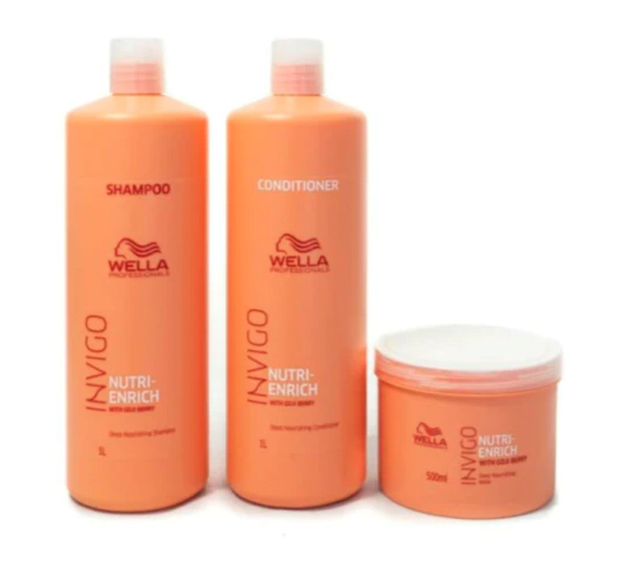 Wella Invigo Nutri-Enrich Shampoo, Conditioner & Mask Trio Large