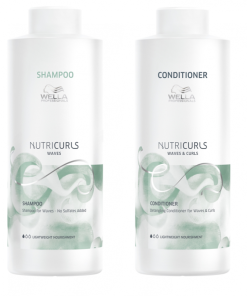 Wella Nutricurls Waves Shampoo & Conditioner Duo 1000ml