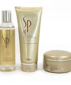 Wella SP LuxeOil Keratin Shampoo, Conditioner 200ml & Keratin Restore Mask 150ml Trio Pack