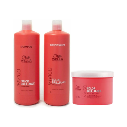 Wella Invigo Color Brilliance Shampoo, Conditioner & Mask Trio Large