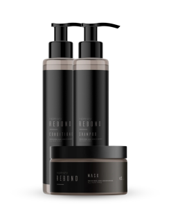 idHAIR Niophlex Rebond Shampoo & Conditioner 300ml + Rebond Mask 300ml Trio