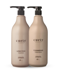 idHAIR Curly Xclusive Low Poo Shampoo & Cleansing Conditioner 1000ml Duo
