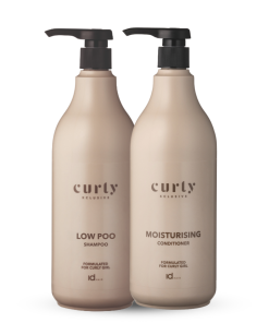idHAIR Curly Xclusive Low Poo Shampoo & Moisture Conditioner 1000ml Duo