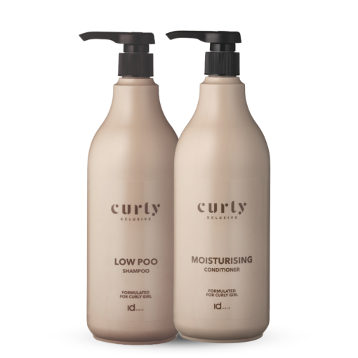 idHAIR Curly Xclusive Low Poo Shampoo & Moisture Conditioner 1000ml Duo