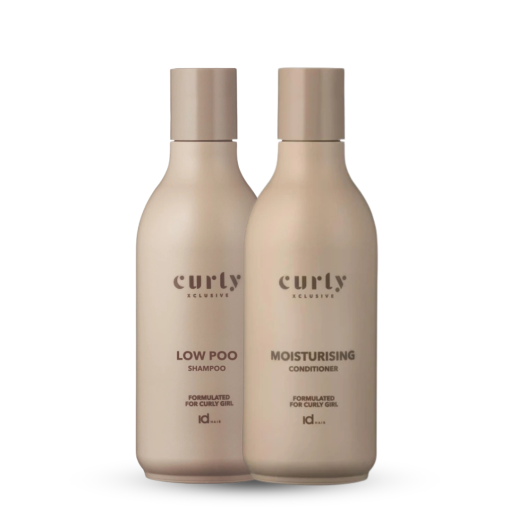 idHAIR Curly Xclusive Low Poo Shampoo & Moisture Conditioner 300ml Duo