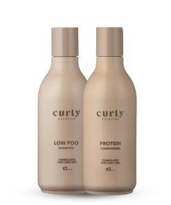 idHAIR Curly Xclusive Low Poo Shampoo & Protein Conditioner 300ml Duo
