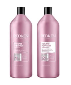 Redken Volume Injection 1L Shampoo and Conditioner Bundle