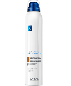L'OrÃ©al Professionnel Serioxyl Volumising Coloured Spray Light Brown Thinning Hair 200ml