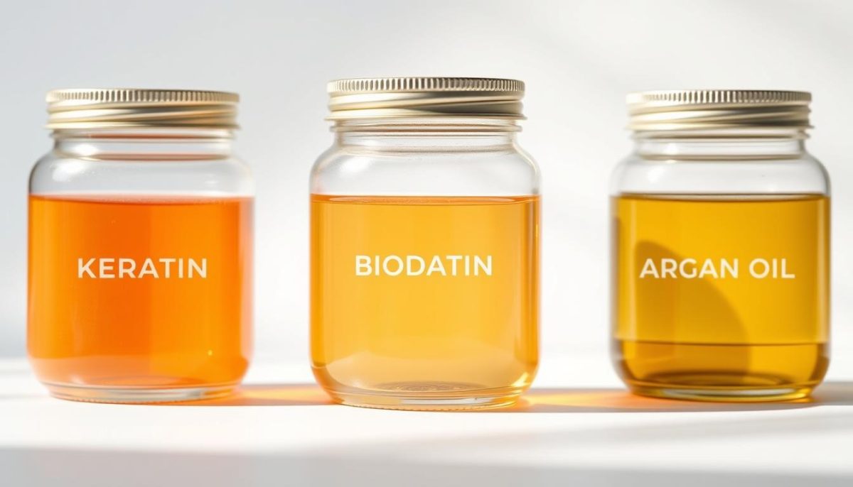 Comparing keratin, biotin, argan oil